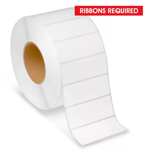 4 x 1.5 thermal transfer label, 3 inch core, 8 inch OD