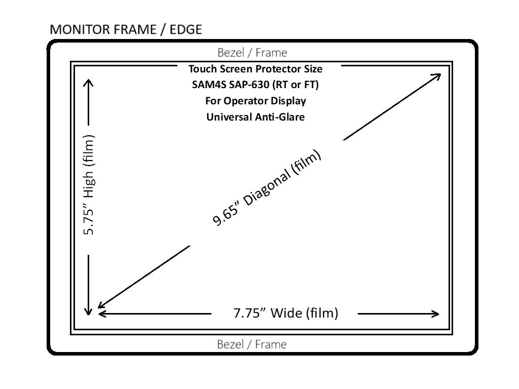 Touch Screen Protector 9.7" SAM4s SAP-630